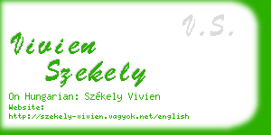 vivien szekely business card